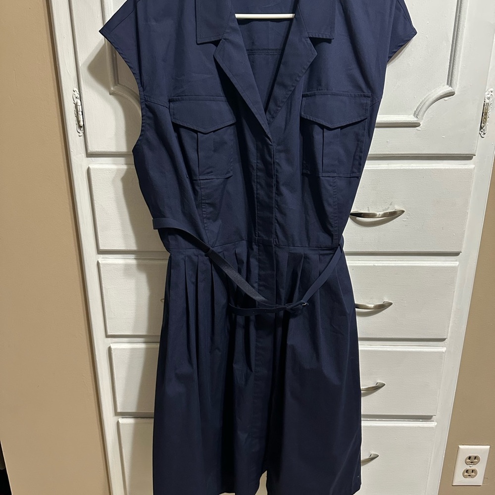 Liz Claiborne Navy blue shirt Dress